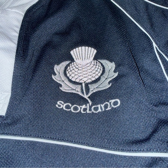 Scotland Kids Rugby Jersey - Blue and White - Picture 5 of 7